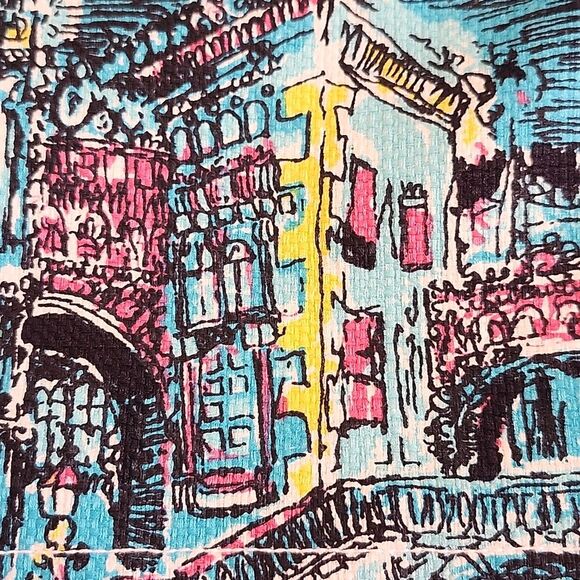 Talbots Venice Vacation Pencil Skirt, Vibrant Colors, Classic, Classy, 10 - Picture 7 of 10